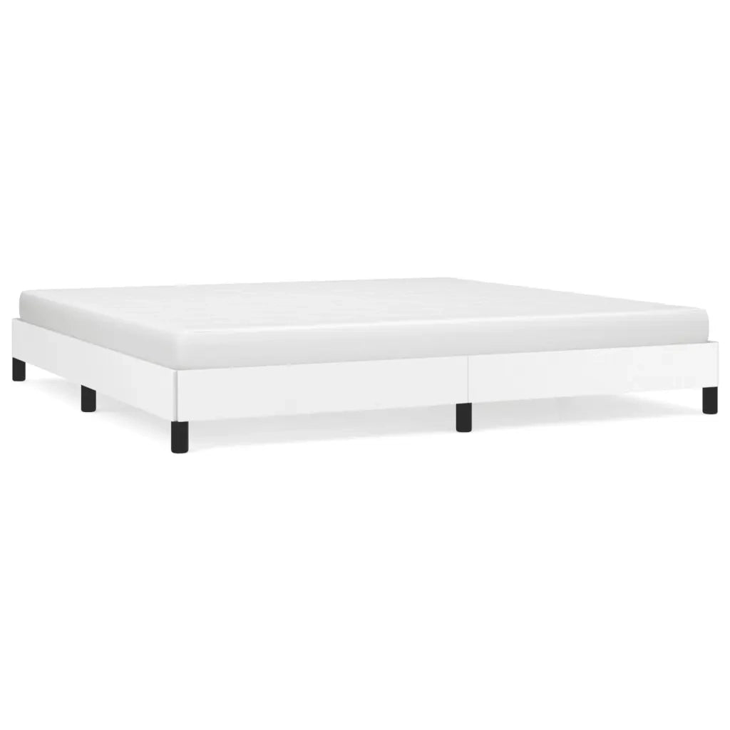 Giroletto-Struttura Letto Bianco 200x200 cm in Similpelle 714106