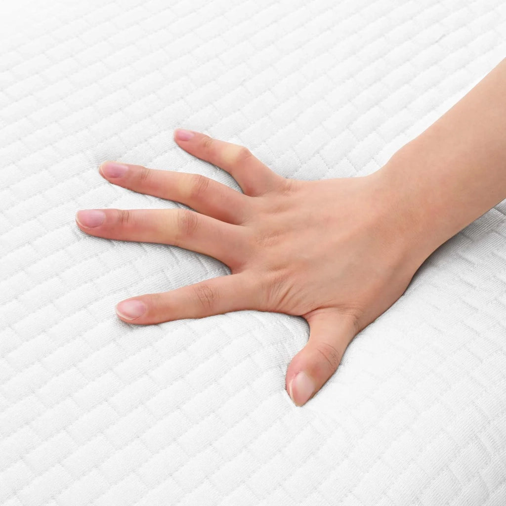 Cuscino da Letto Tinta unita Bianco 70 x 35 x 10 cm Schiuma Gel CFW3207048