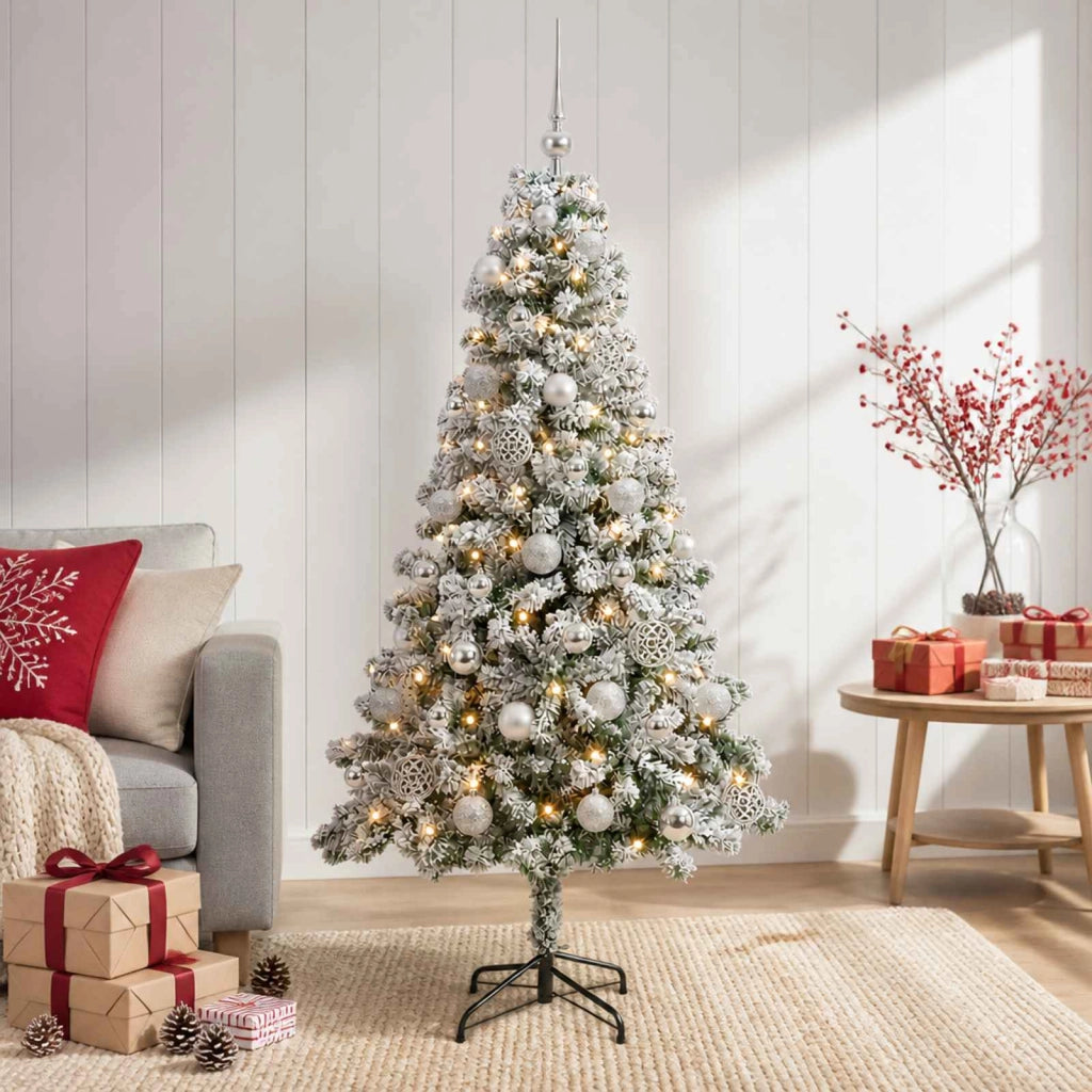 Albero di Natale Artificiale con Palline 120 cm 150 LED 3460830