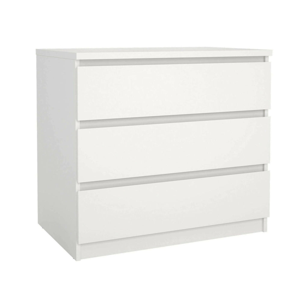 Cassettiera Artic, Settimino multiuso, Comò camera da letto, Mobile con cassetti, 77x50 h70 cm, Bianco