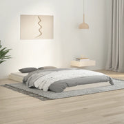 Letto senza Materasso Bianco 120x190 cm Legno Massello di Pino 823475