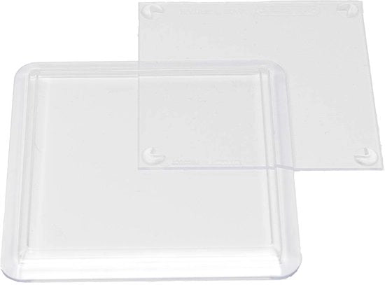Onderzetters quadrati di acrilico - 80 mm x 80 mm 

Onderzetters: 
- Materiale: acrilico
- Dimensioni: 80 mm x 80 mm