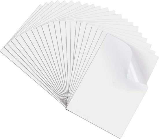 Papier adesivo per stampante a getto d'inchiostro e Cricut Maker - Papier vinile per etichette adesive stampabili A4
