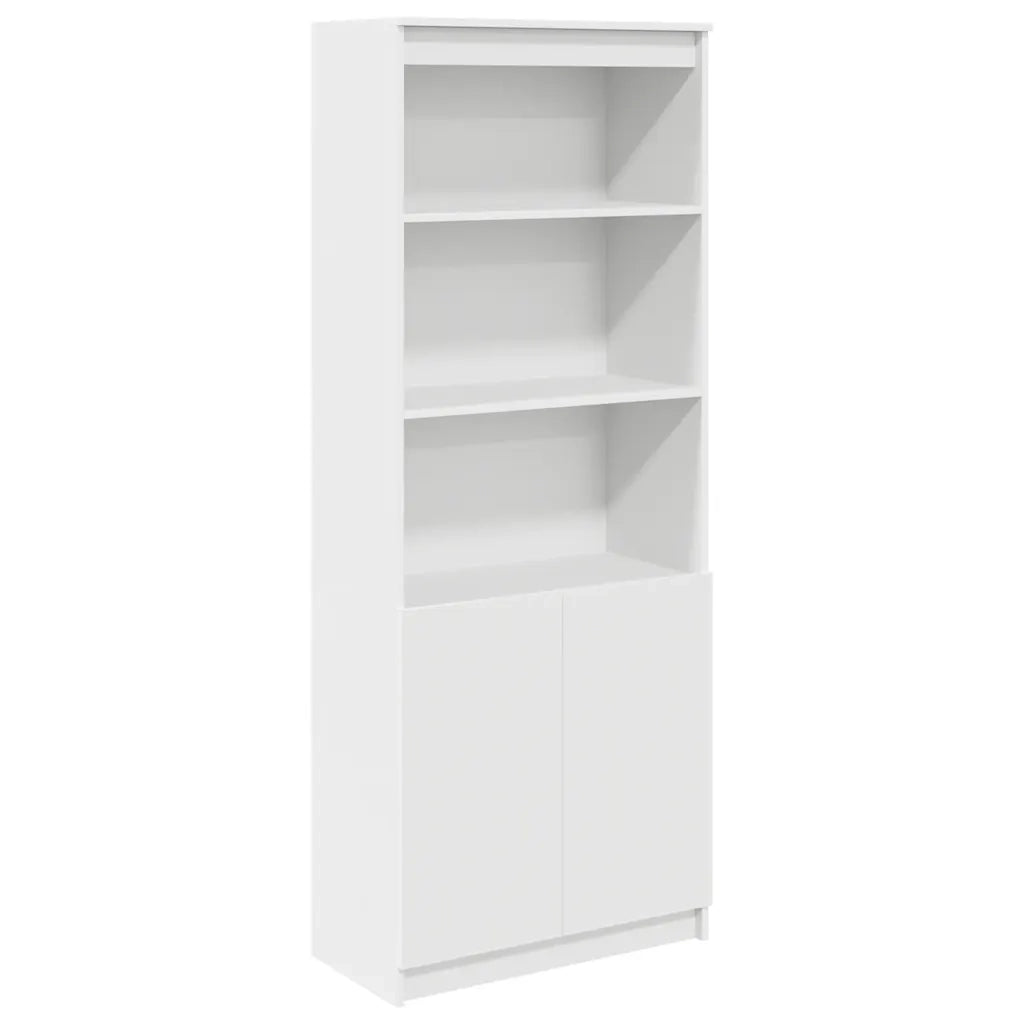 Credenza | Madia | Buffet da pranzo | Armadio da pranzo Bianca 70x35x180 cm in Legno Multistrato