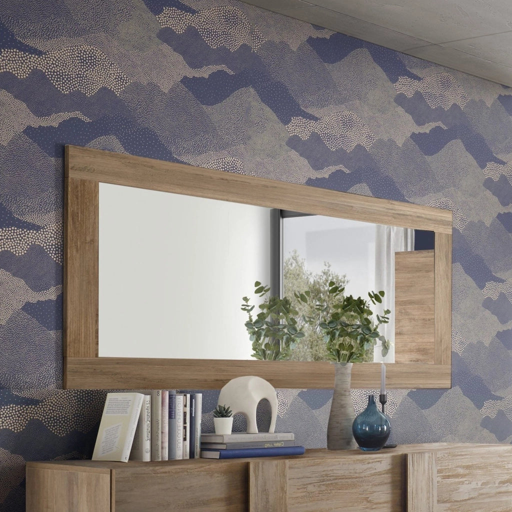 Levanto, Specchio Forma Rettangolare, 170x75h cm Marrone Rovere