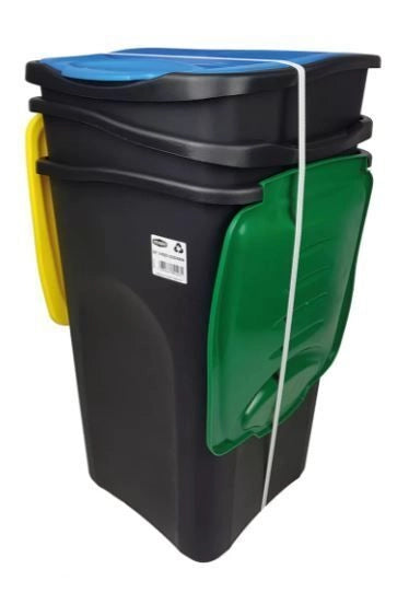 Stefanplast Pattumiera Differenziata Ecogreen Set 3 pz Recycling