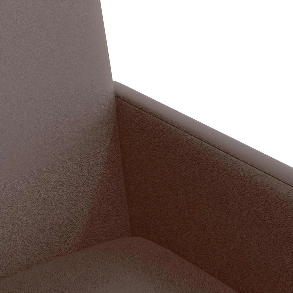 Sedie da Pranzo con Ruote 2 pcs Marrone 57 x 66 x 94 cm 42017818