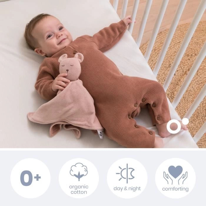 doomoo You&Me Baby Comforter - Piumino Reversibile e Confortevole - Provvisto di 2 Corpi per Trasportare l'Odore dei Genitori, Rosa