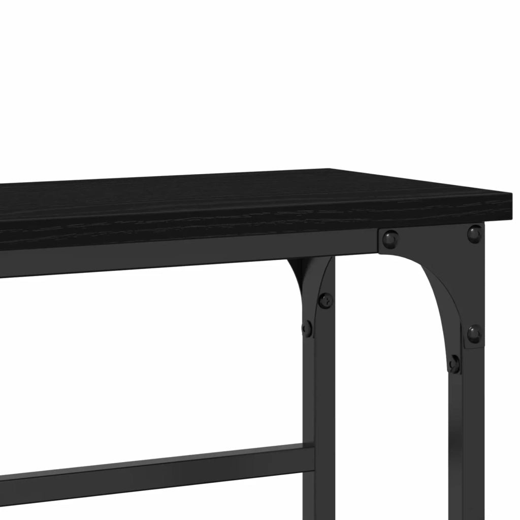 Tavolo consolle Rovere Nero 75 x 19,5 x 75 cm 863505