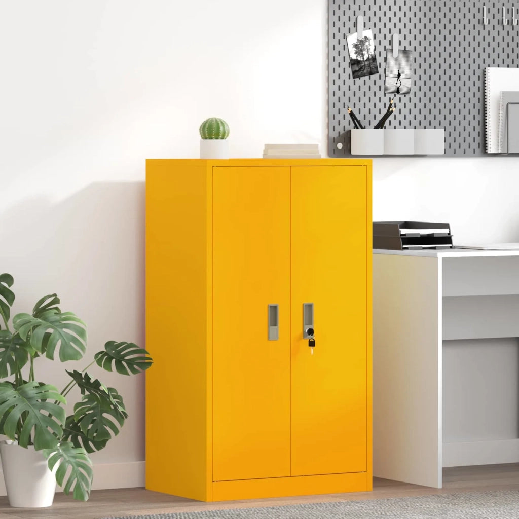 Armadio Giallo senape 60 x 40 x 105 cm Acciaio 891733