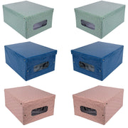 MAURY'S SET 6 SCATOLE PER GUARDAROBA LIBERTY 50X39XH24 CM  COLORAZIONE ASSORTITA