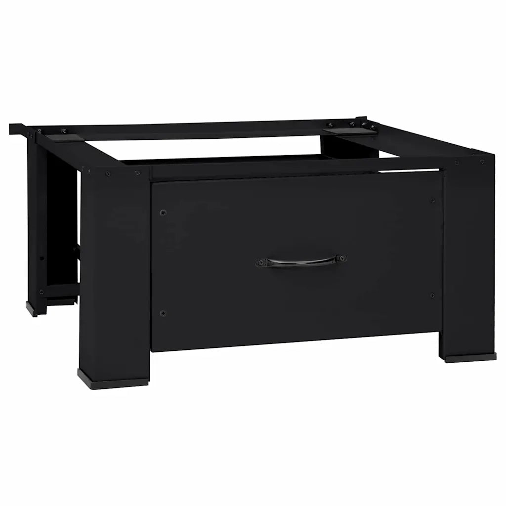 Pedestallo per Lavatrice Nero 64 x 55 x 32,5 cm Acciaio 42022035