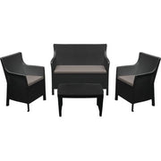 SET RATTAN OLIVO PROGARDEN - PP ANTRACITE CF= PZ 4 + CUSCINI