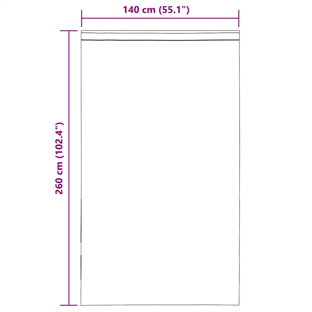 vidaXL Tende in Voile con Linguetta 2 pz Marrone