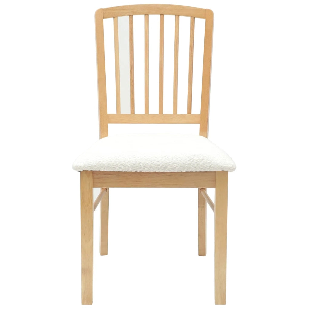 Sedie da pranzo 2 pcs Naturale 50 x 52,5 x 91 cm