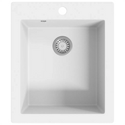 Lavandino Cucina Granito 1 Lavello ad Incasso Bianco CFW2924247