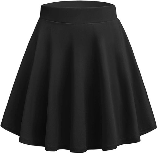 Mini Rok A-Linea - Flessibile Cintura - Rok Corta - Adatto a Tutti i Tipi di Corpo - Comfortevole Cintura - Adatto a Tutti i Tipi di Corpo