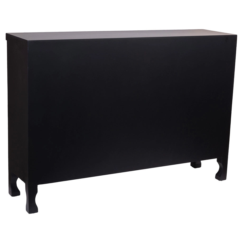 Credenza in legno con 4 porte 100,5x26x70