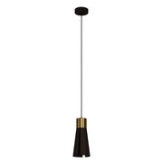 Lampadario A Sospensione Moderno Losalomas Acciaio Moka Ottone 1 Luce Gu10 4,5W