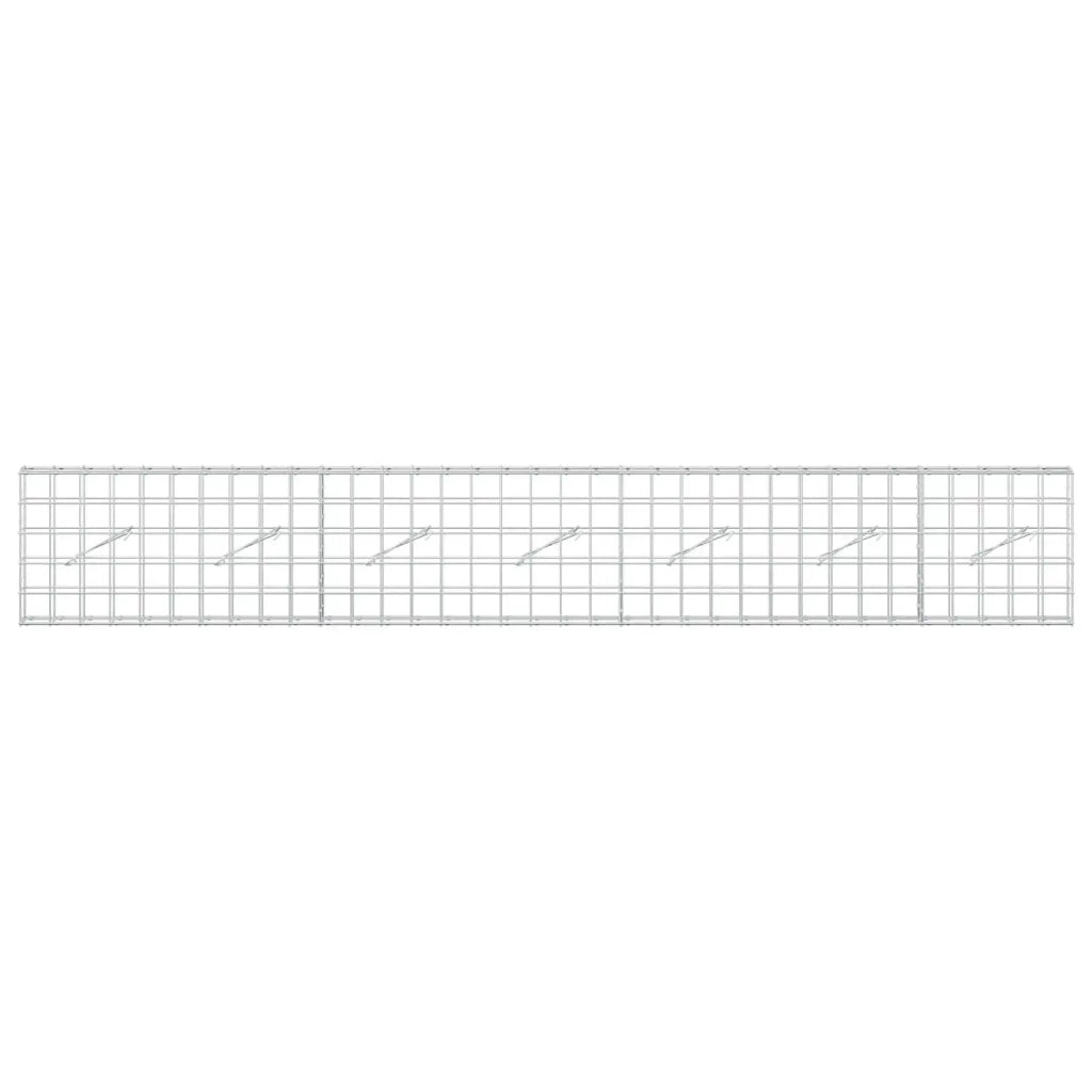 Gabione con filo da 5 mm e rete 10x10 cm 350x10x50 cm 3464905