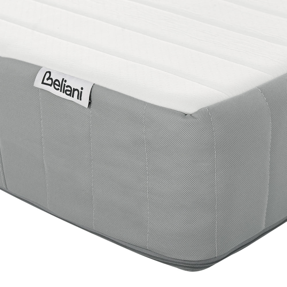 Materasso a molle insacchettate EU matrimoniale con maniglie imbottitura in memory foam rivestimento rimovibile 160 x 200 cm Rigido Design moderno trapuntato
