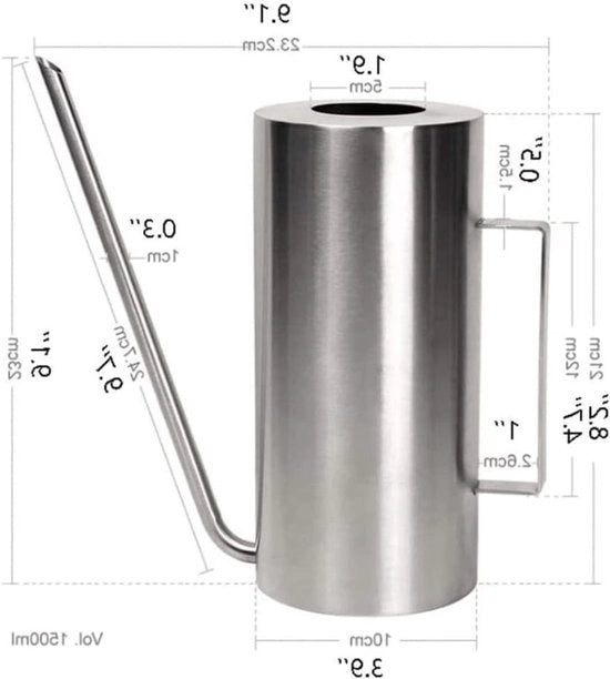 Giocatore di Acqua in Acciaio Inossidabile - Waterkoker per Piante - Irrigazione delle Piante - Lunga Tuta - 1,5 kg - Oro