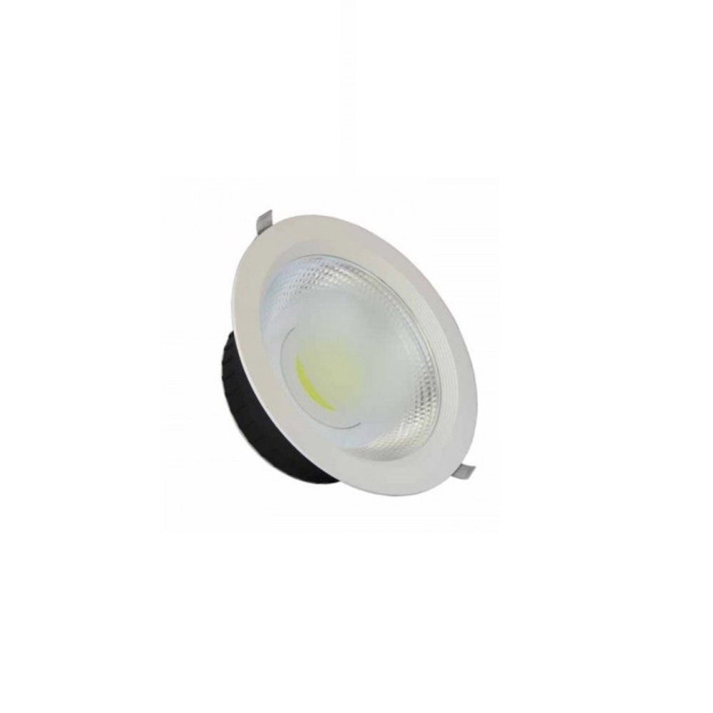 Trade Shop - Plafoniera Faretto Cob Led Da Incasso Da 30w Luce Bianco Freddo Caldo -