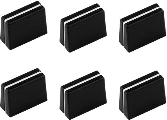 Fader Caps 6 pezzi - Facili da Installare - Fader Mixer - Fader Slider - Bottone di Riserva - Materiale in Plastica Durevole - Pulsanti Mix