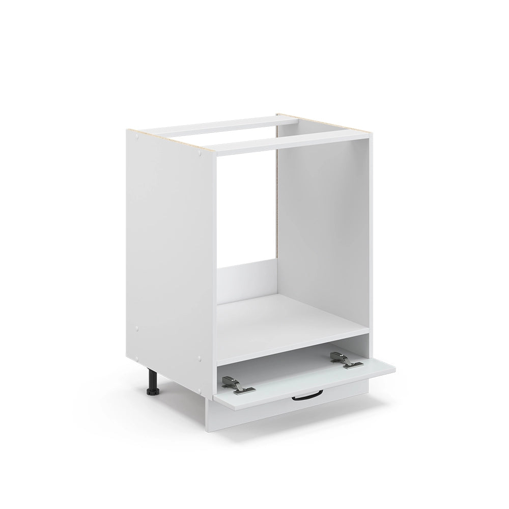 Mobile per forno da incasso Fame-Line Bianco rustico/Bianco 60 cm, PL Marmo Vicco