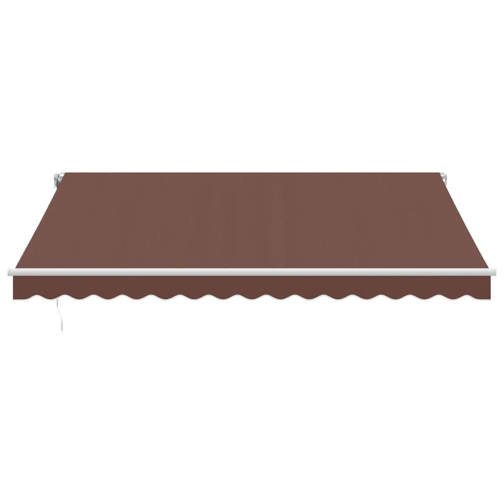 Tenda da Sole Retrattile Manuale Marrone 400x350 cm 3215387
