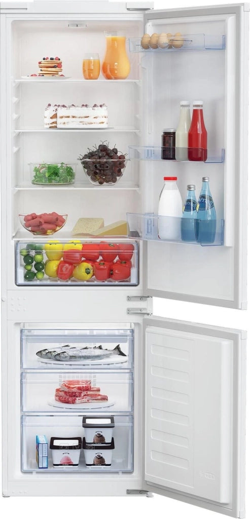 Beko BCSA285K4SN Frigorifero da Incasso Combinato 271 L 177,5 cm Classe E 35 dB MinFrost Porte Reversibili colore Bianco