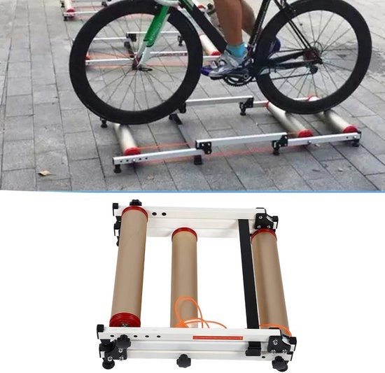 Esercizio per Bicicletta - Piattaforma di Allenamento Rottore - Opzionale per Interno - Adatto per Biciclette da 16 a 29 Pollici - Lega di Alluminio + Materiale ABS - Peso Leggero 7600g - Piattaforma di Allenamento per Bicicletta
