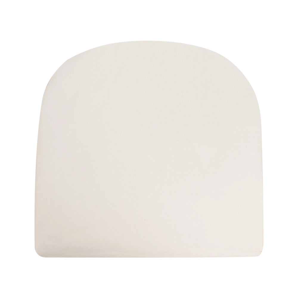 Set da giardino composto da 2 sedie con cuscini, in legno di acacia a doghe bianco stile moderno contemporaneo