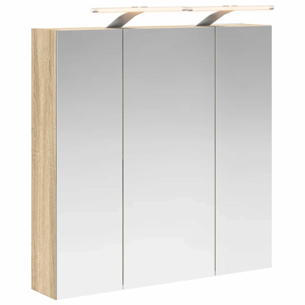 Mobiletto per specchio da bagno Rovere Sonoma 70 x 14,5 x 70 cm 889097