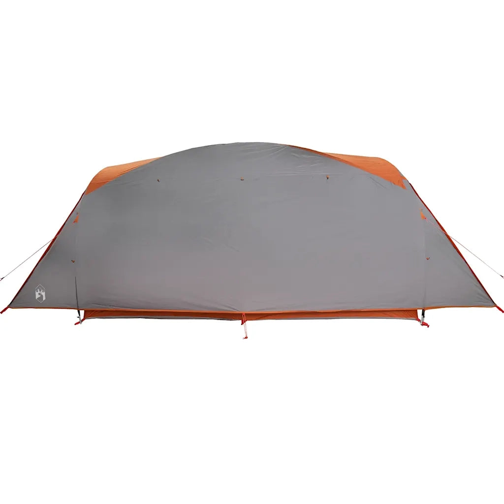 Tenda Familiare a Tunnel 6Persone Grigia Arancione Resistente all'acqua 4009574