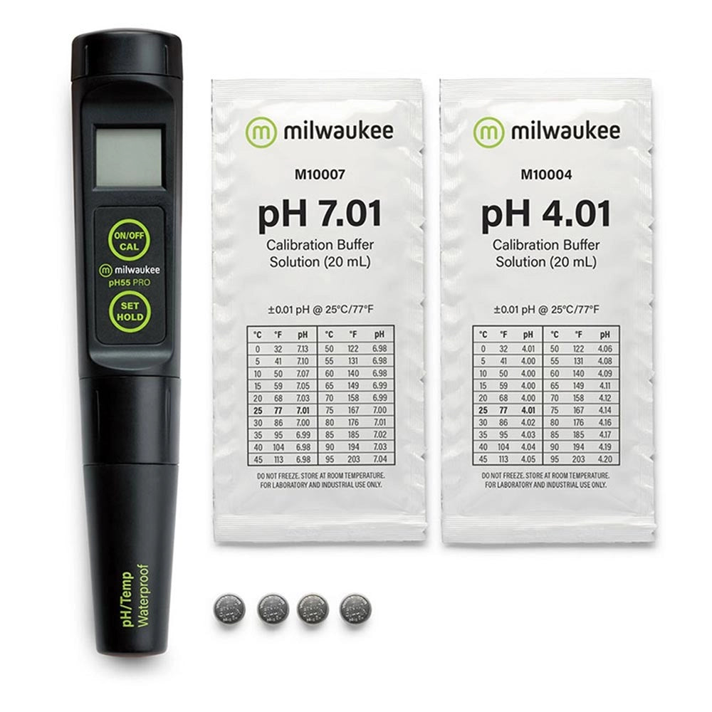 Milwaukee PH55 Tester pH/Temp a tenuta stagna con elettrodo sostituibile