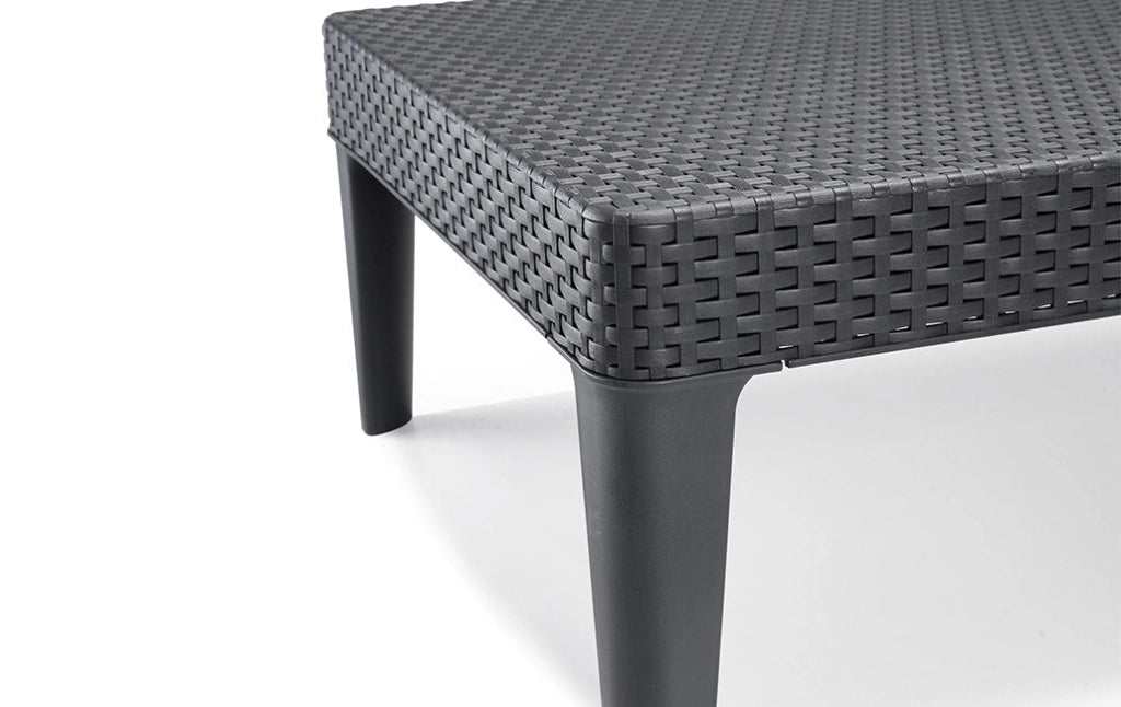 Lettino Prendisole da Giardino 187,5x58x29 cm in Resina Keter Jaipur Antracite