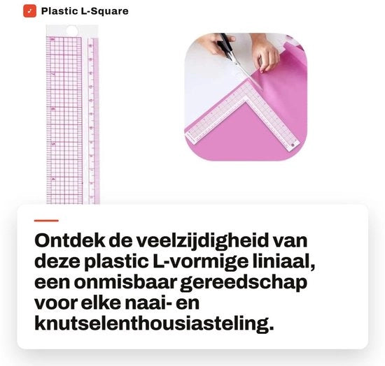 Misuratore di tessuto - Leggero - Plastica - Multifunzionale - Per disegno di abbigliamento - Marcature chiare - Materiale duraturo - Righello di disegno