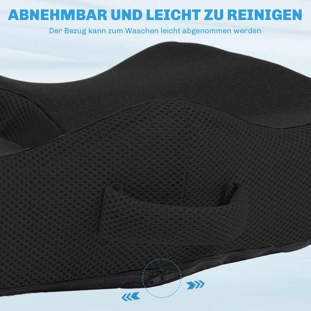 Cuscino ortopedico per sedile, cuscino ergonomico per sedia da ufficio, auto, ecc., cuscino in memory foam per coccige, per sciatica, emorroidi,