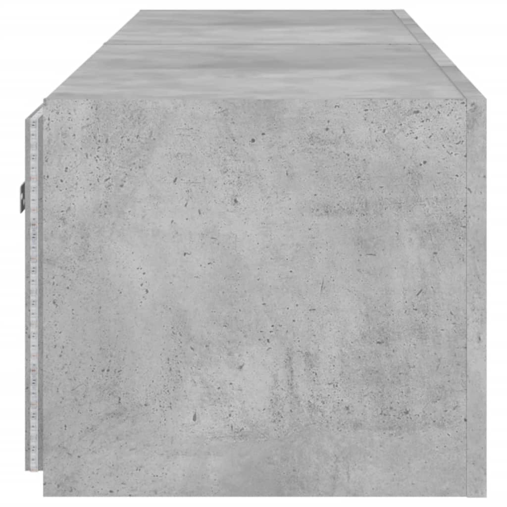 Mobile TV multimediale da parete mensola TV credenza mobile TV sala da pranzo soggiorno camera da letto e luci LED 2 pezzi 80 x 35 x 31 cm grigio 02_0029135