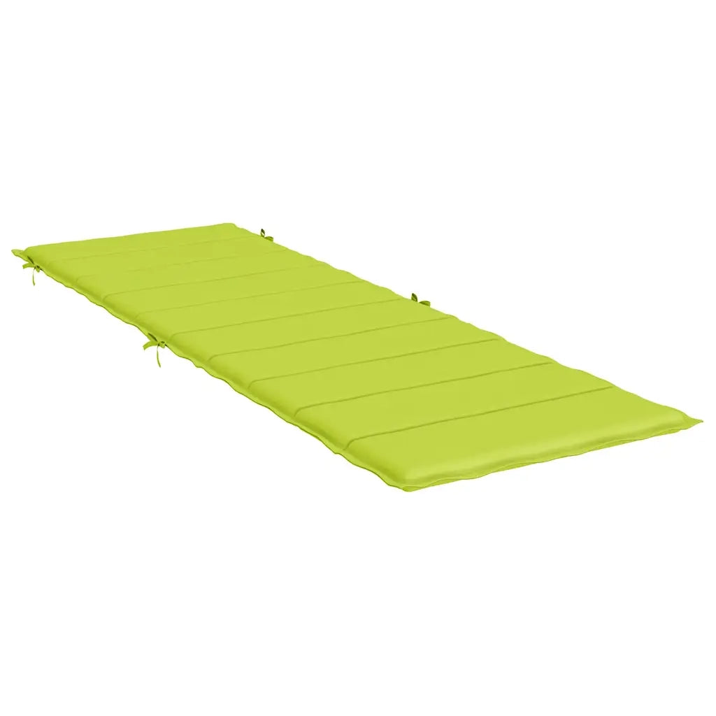 Cuscino per Lettino Verde Intenso 186x58x4 cm in Tessuto Oxford 314169