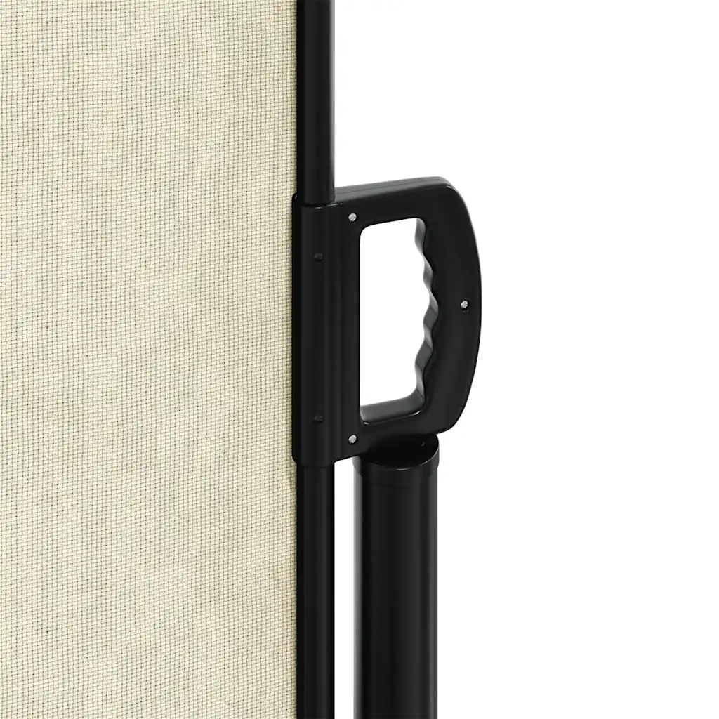 Tenda da Sole Laterale Retrattile-Tenda parasole per balcone per giardino Crema 200x600 cm 768493