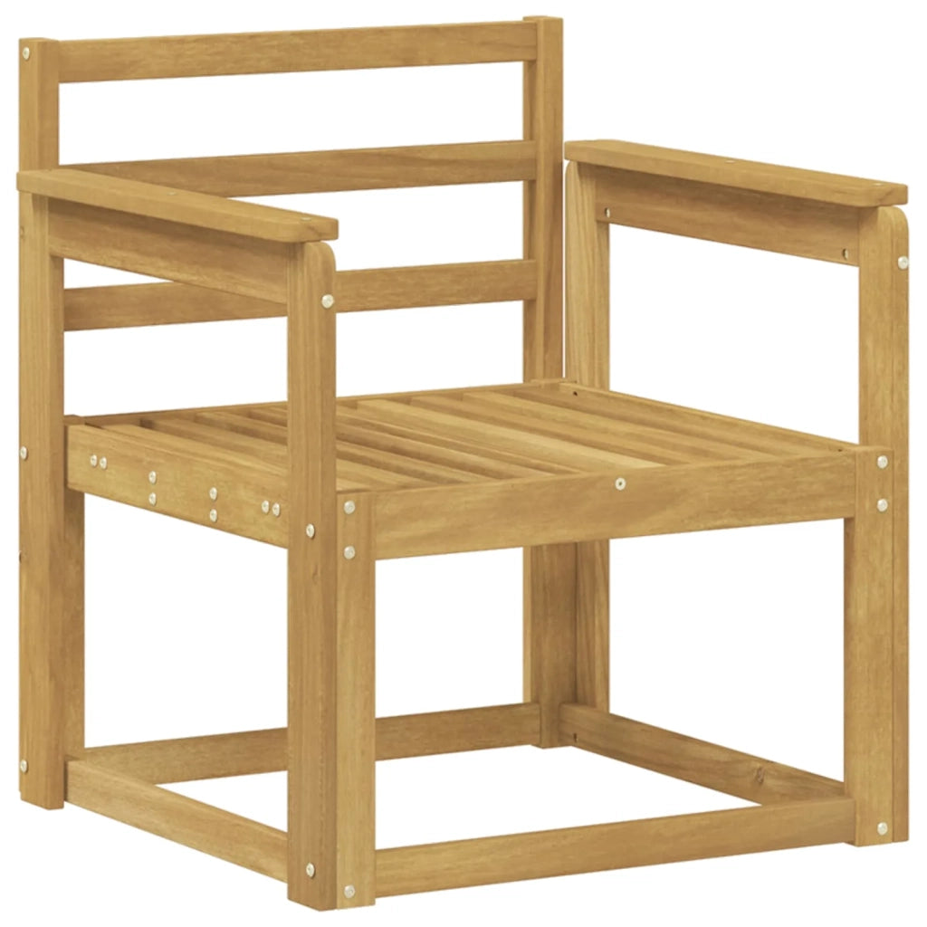 Set di divani da esterno Legno di Acacia Massello Bianco 3438963