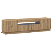 Mobile TV LED Rovere Artigianale Legno ingegnerizzato 897354