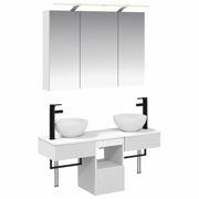 Set di Armadi da Bagno 4 pcs Bianco 100 x 14,5 x 70 cm 3406255