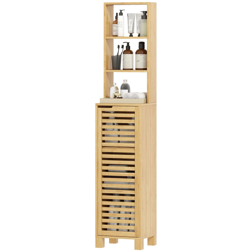 Armadio bagno alto ¨C zephmum ¨C 34x30x170 cm, legno, naturale