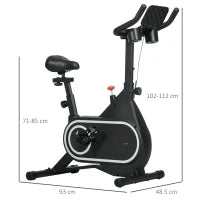 Cyclette Magnetica con Volano da 4kg, Manubrio e Sellino Regolabili