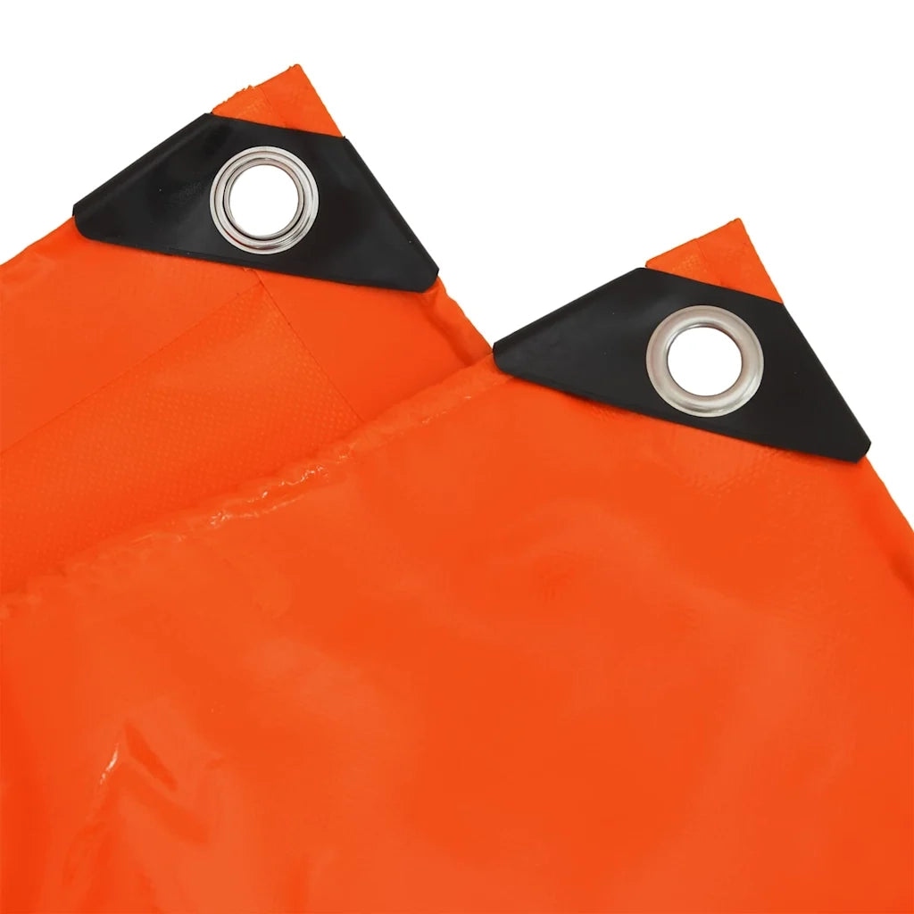 Telo 650g / m² Arancione 4 x 7 m Tela con rivestimento in PVC