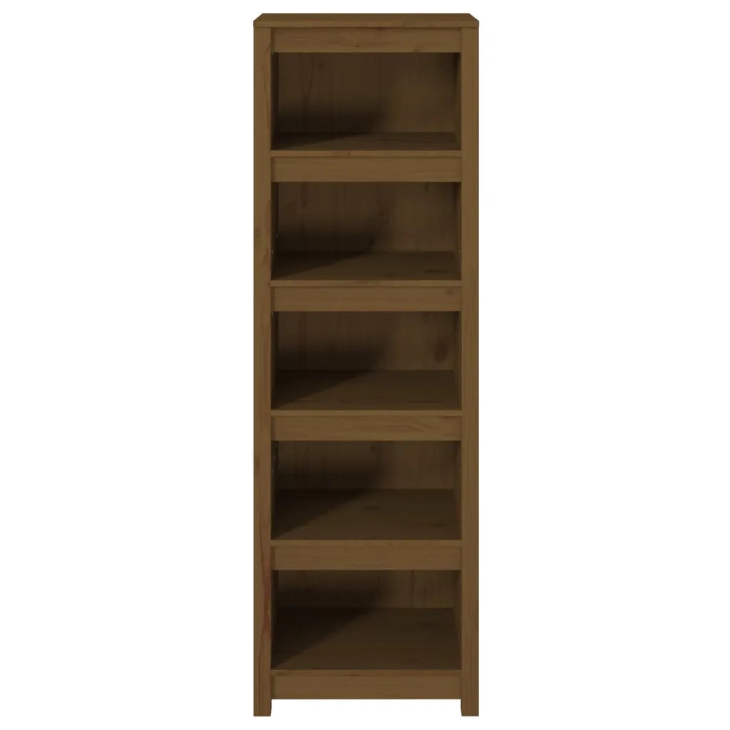 Libreria Marrone Ambra 50x35x154 cm in Legno Massello di Pino 821717