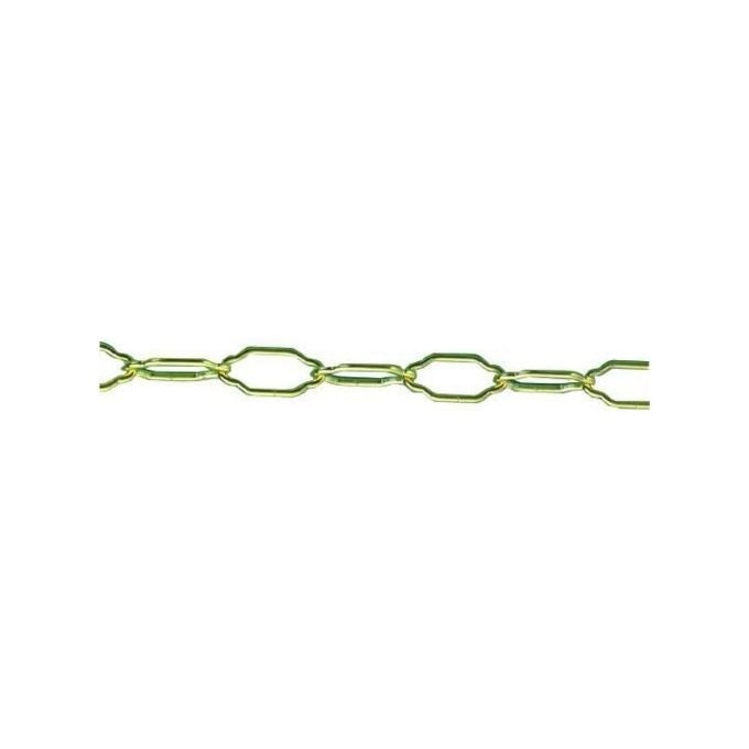 Vigor-Blinky 020649 Catena per Lampadari Filo Quadro Ottonata Sez 40x17 mm Diam 2.7 mm colore Ottone